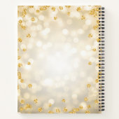 Carnet 40e anniversaire Guestbook Gold Glam Lights (Dos)