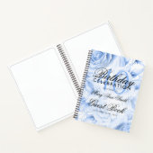 Carnet 40e anniversaire Guestbook Party Floral Navy Blue (Intérieur)