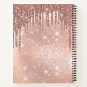 Carnet 40e Anniversaire Rose Parties scintillant Or & Foi (Dos)