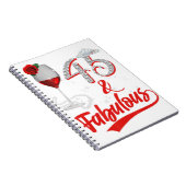 Carnet 45 Et Fabuleuse Reine Joyeux Anniversaire 45e Rose (Côté Droit)