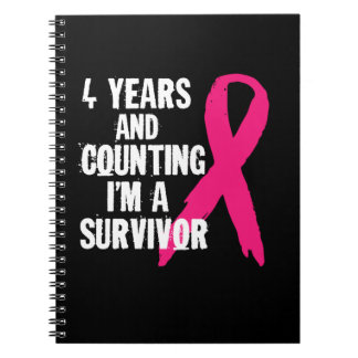 Carnet 4 Ans Et compter Je suis Un Survivant Cancer du Se