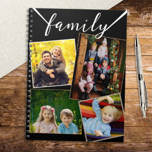 Carnet 4 Collage de photos de famille personnalisées 