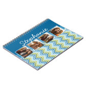 Carnet 4 Collage photo Chevron coloré (Côté gauche)