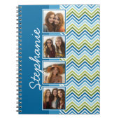Carnet 4 Collage photo Chevron coloré (Devant)