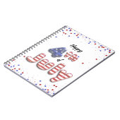 Carnet 4 juillet Étoiles Ballons à huile (Côté gauche)