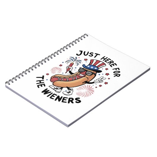 Carnet 4 juillet Wieners USA Drapeau américain Patriotiqu (Côté gauche)