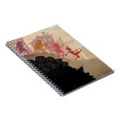 Carnet 4 petits monstres - marchant par la ville (Côté Droit)