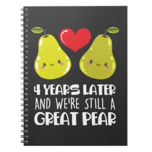 Carnet 4e Wedding Anniversary Venin Married Couple Pear