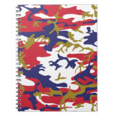 Carnet 4th of July, Independence day, Camouflage Gold (Devant)