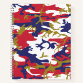 Carnet 4th of July, Independence day, Camouflage Gold (Devant)