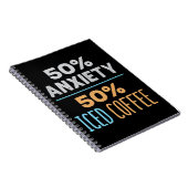 Carnet 50% anxiété 50% café glacé (Côté Droit)