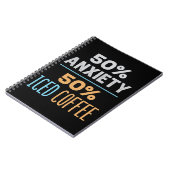Carnet 50% anxiété 50% café glacé (Côté gauche)