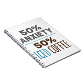 Carnet 50% Anxiété 50% Café Glacé (Côté Droit)