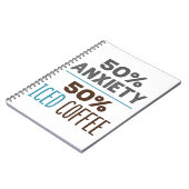 Carnet 50% Anxiété 50% Café Glacé (Côté gauche)