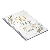 Carnet 50 choses que nous aimons de toi ami (Côté Droit)