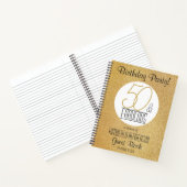 Carnet 50 et fabuleux or personnalisé Birthday Guest (Intérieur)