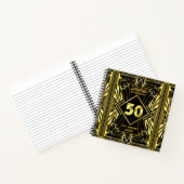 Carnet 50e anniversaire Art Déco Gold Black Great Gatsby (Intérieur)