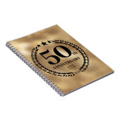Carnet 50e anniversaire de l'entreprise Logo Gold (Côté Droit)