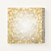Carnet 50e anniversaire Guestbook Gold Glam Lights (Dos)