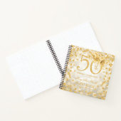 Carnet 50e anniversaire Guestbook Gold Glam Lights (Intérieur)