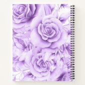 Carnet 50e anniversaire Guestbook Party Floral violet bla (Dos)