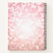 Carnet 50e anniversaire Guestbook Rose Gold Glam Lights (Dos)