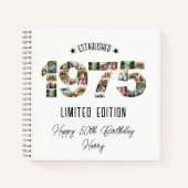 Carnet 50e anniversaire Photo Collage créé 1975 (Devant)