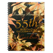 Carnet 55e anniversaire Fête Automne Custom Guest Book (Devant)