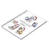 Carnet 5 chatons de Noël (Côté gauche)
