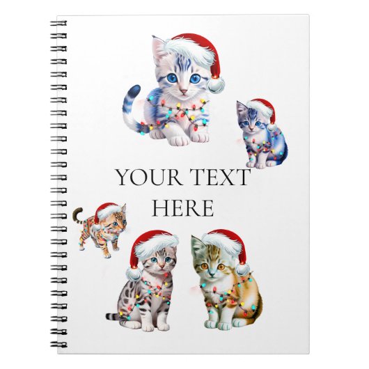Carnet 5 chatons de Noël (Devant)