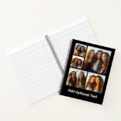Carnet 5 Collage photo Texte facultatif — PEUT Modifier l (Intérieur)