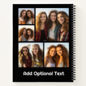 Carnet 5 Collage photo Texte facultatif — PEUT Modifier l (Dos)