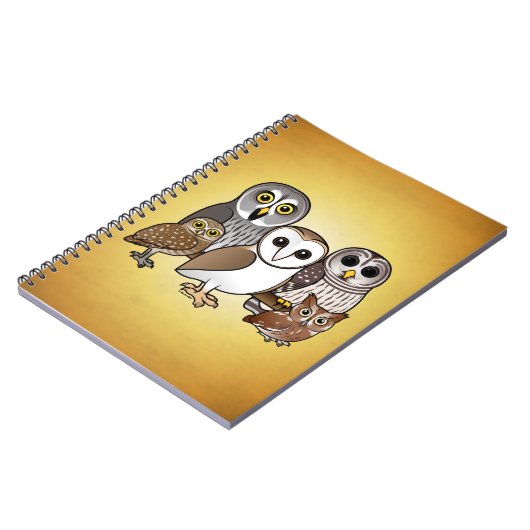 Carnet 5 hiboux de Birdorable (Côté gauche)