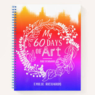Carnet 60 Days of Art Challenge Rainbow Sketchbook