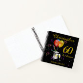 Carnet 60e anniversaire Fête de la fête noire Invité (Intérieur)