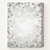 Carnet 60e anniversaire Guestbook Silver Glam Lights Turq (Dos)