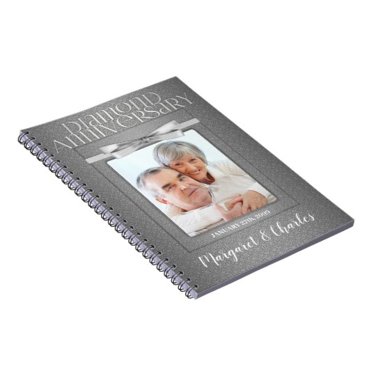 Carnet 60e Invité d'anniversaire du Mariage diamant (Côté Droit)