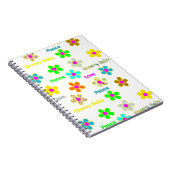 Carnet 60s fleurs super psychédéliques Mousepad (Côté Droit)