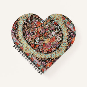 Carnet 60s Vintage Perse Turc Floral Motif