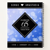 Carnet 65e anniversaire de l'élégant Mariage Blue Sapphir (Dos)