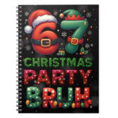 Carnet 67 Meme Six Seven Bruh Drôle Noël 6 7 (Devant)