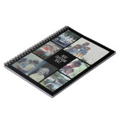 Carnet 6 photo collage - arrière - plan noir - texte blan (Côté gauche)