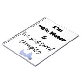 Carnet 70% d'eau et 30% de pensées éparses  (Côté gauche)