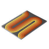 Carnet 70 Ligne Inspiré Art Sunset Arc rouge orange jaune (Côté gauche)