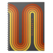 Carnet 70 Ligne Inspiré Art Sunset Arc rouge orange jaune (Devant)