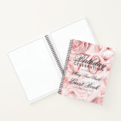 Carnet 70e anniversaire Guestbook Party Floral Rose Gold (Intérieur)