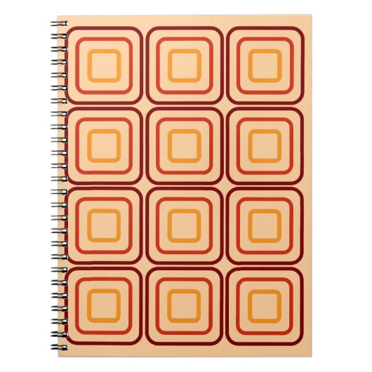 Carnet 70s pattern square (Devant)