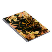 Carnet 75e anniversaire Fête Automne Custom Guest Book (Côté Droit)