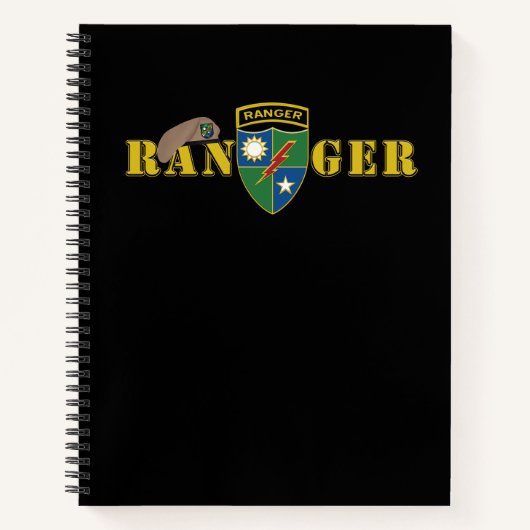 Carnet 75e Régiment de Rangers (Devant)