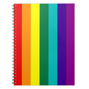 Carnet 7 Stripes Rainbow Gay Pride Flag Notebook